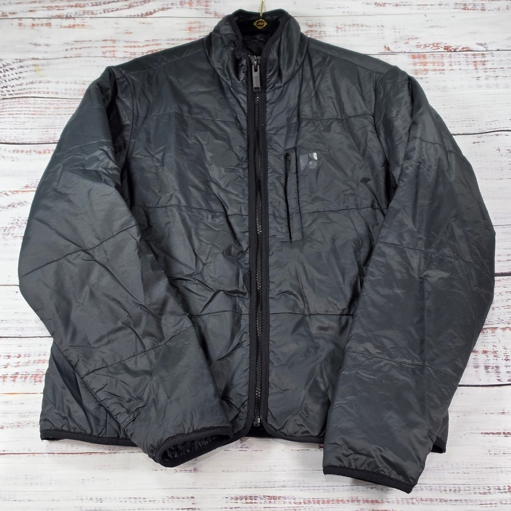 Frank And Oak Skyline Puffer Jacket Mens Medium Black Excellent Kapok Insulated
